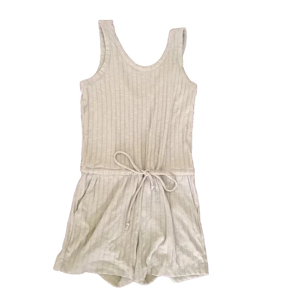 NWT Chaser Poor Boy Rib Double Scoop Tank Romper - Picture 7 of 12